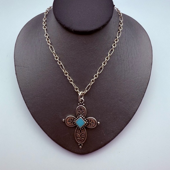 James Avery Turquoise Cross Necklace